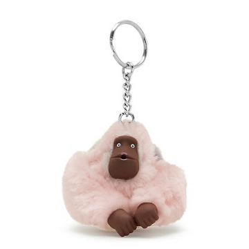 Kipling Mom And Baby Klassiska Monkey Keychain Tillbehör Rosa | SE 1272MQ